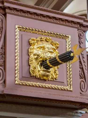 Photo of the Proctors' box inside Sheldonian Theatre